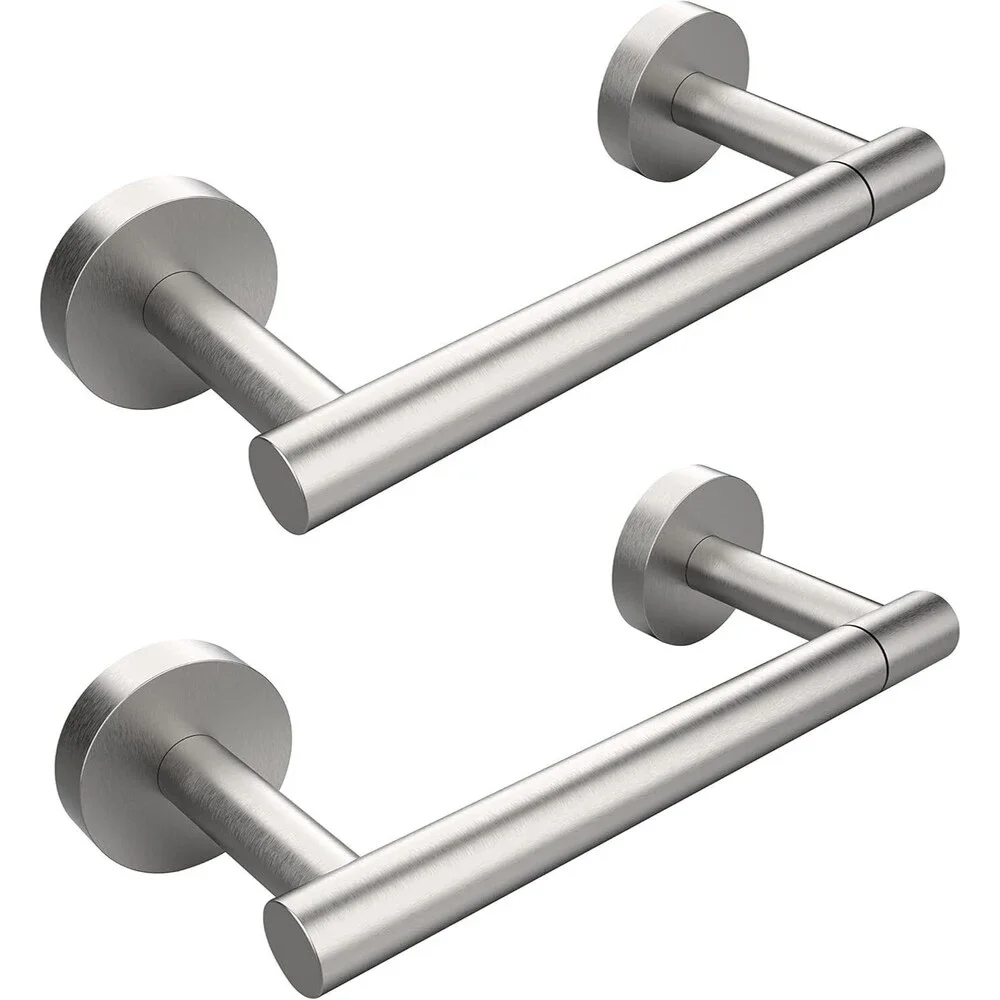 Brushed Grey 2 Pack Toilet Paper Holder